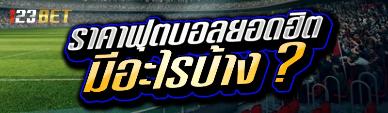 ราคาฟุตบอลยอดฮิต มีอะไรบ้าง ?